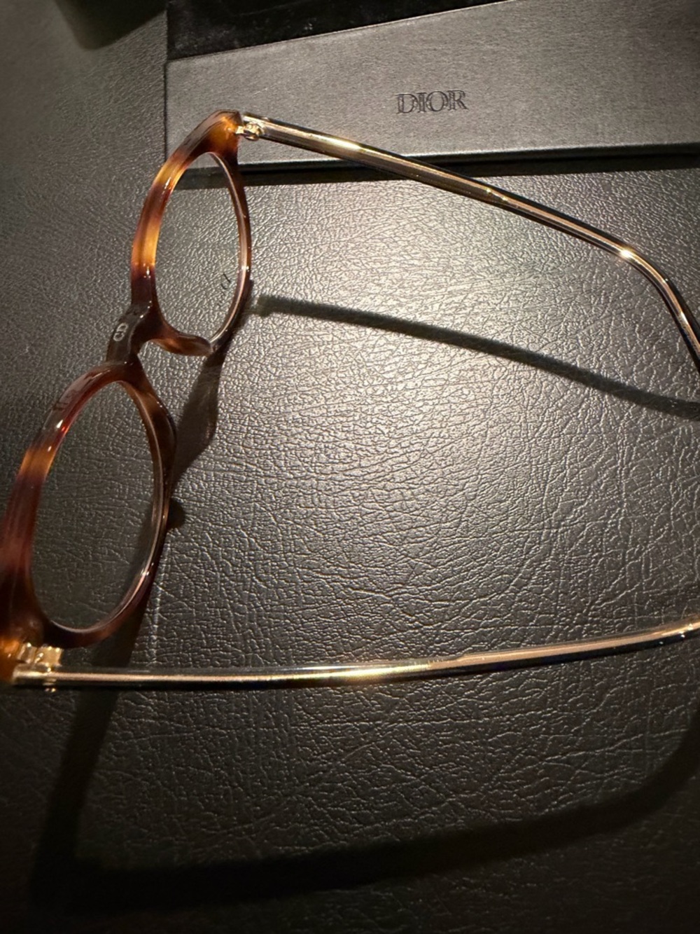 Dior Tortoiseshell Round Optical Glasses in Brown - Picture 4 of 10